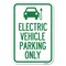 Signmission Electric Vehicle Parking Only With Graphic Heavy-Gauge Alum. Sign, 12" x 18", A-1218-24117 A-1218-24117 - alternate 1